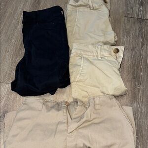 Casual Chino Shorts Bundle - Navy, Beige, Khaki